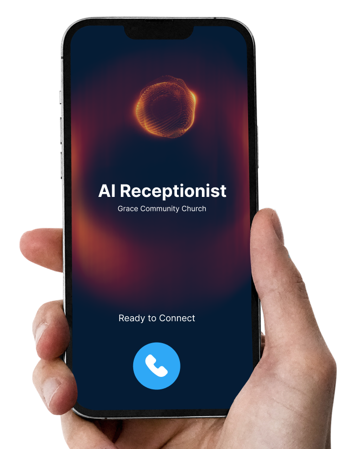 AI receptionist mobile app interface